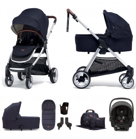 Mamas Papas Flip XT2 7 Piece Essentials i Snug 2 Car Seat Travel System with Carrycot Navy The Nursery Store