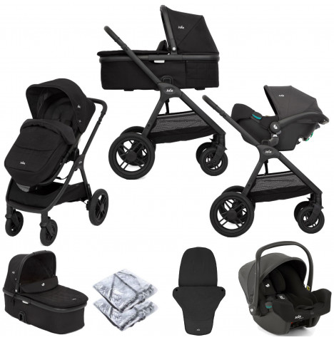 Joie Honour Travel System with i Snug 2 i Size Car Seat and Carrycot Shale The Nursery Store