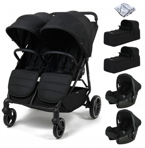 Double stroller with carrycot hotsell